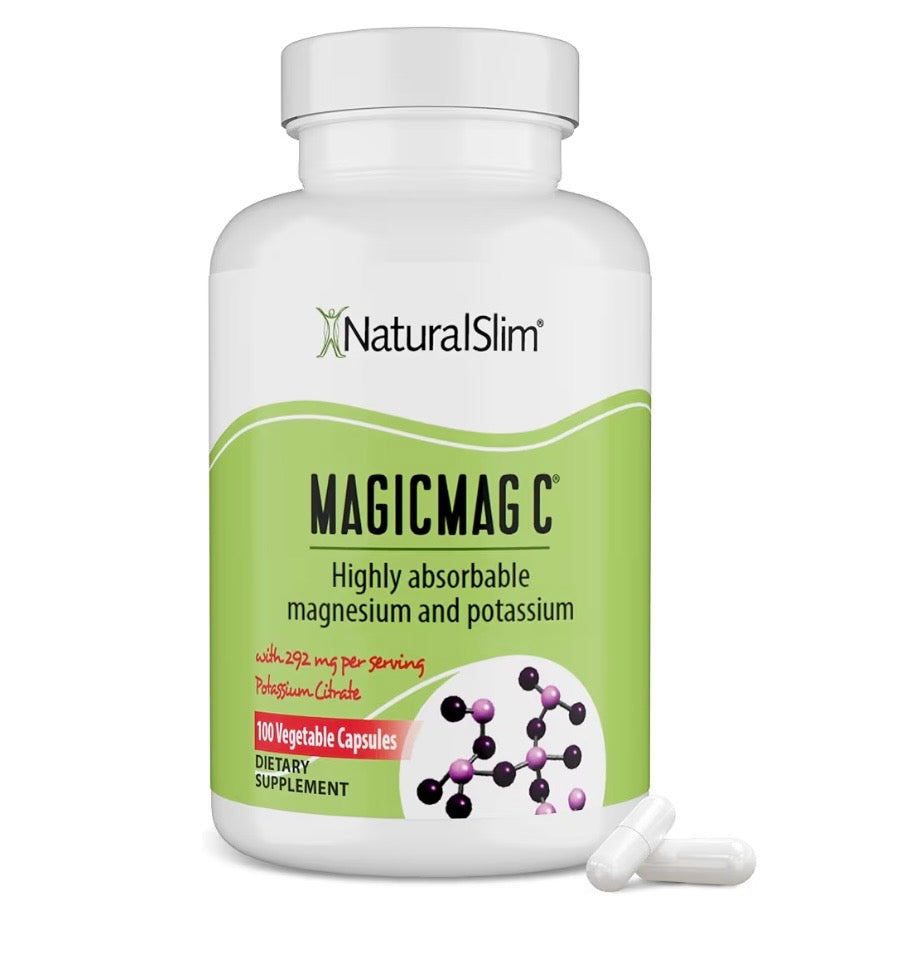 MagicMag C - Magnesio y potasio altamente absorbibles - 100 cápsulas vegetales