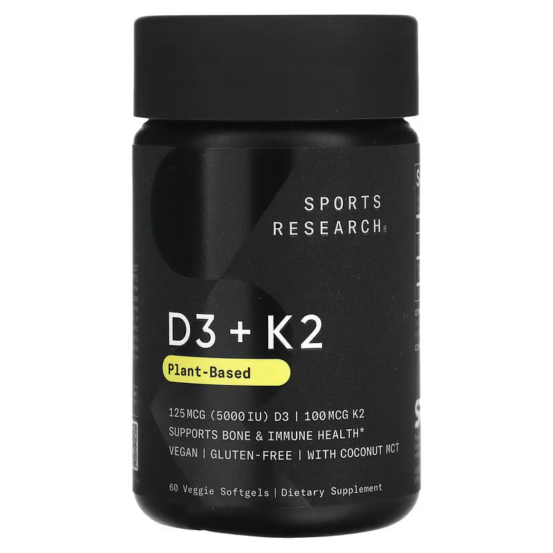 Vitamina D3 + K2 Sports Research - Plant Based