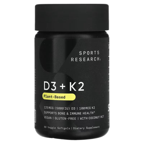 Vitamina D3 + K2 Sports Research - Plant Based